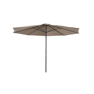 Central Park Parasol Sunny - D 350cm - Taupe - Met Opwindmechanisme 180g/m² Aluminium Mast
