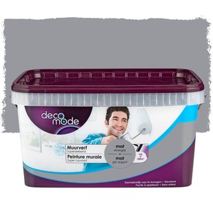 Decomode Muurverf - Mat - Zilvergrijs - 10l