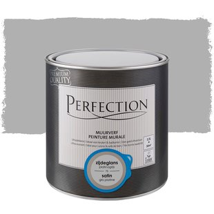 Perfection Ultradekkend Muurverf - Zijdeglans - Platinagrijs - 2,5l