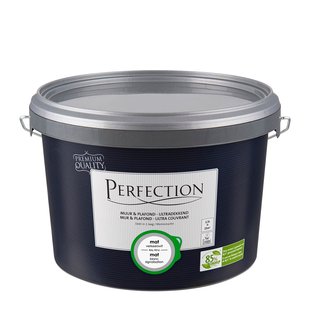 Perfection Muur & Plafond Muurverf - Mat - Verkeerswit Ral 9016 - 2,5l