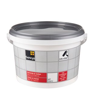 Sencys Voorstrijk & Isoleer Primer - Muur En Plafond - Wit - 2,5l
