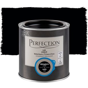 Perfection Lak Ultradekkend Zijdeglans Zwart 375ml