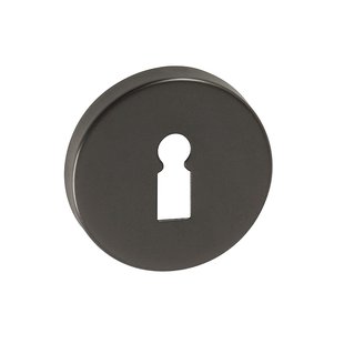 Avenue Sleutelplaat Rond Verdekt Zwart Pvd 2st.