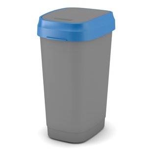 Kis Dual Swing Vuilnisbak Eco Blauw 50l