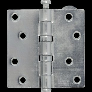 Kogellagerscharnier - Verzinkt Staal - 89x89 Mm - Met Rechte Hoeken