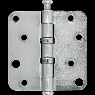 Kogellagerscharnier - Verzinkt Staal - 89x89 Mm - Met Afgeronde Hoeken