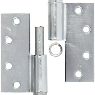 Kogelstiftpaumelle - Verzinkt Staal - 89x89 Mm