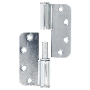 Kogelstiftpaumelle - Verzinkt Staal - 89x89 Mm - Met Afgeronde Hoeken