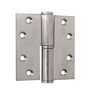 Kogelstiftpaumelle Rond 89x89mm Links Rvs