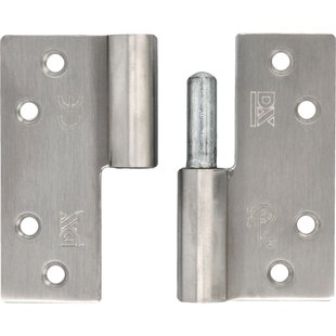 Kogelstiftpaumelle - Rvs - 89x89 Mm - Met Afgeronde Hoeken