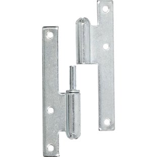 Paumelle Scharnier Rechtsdraaiend - Gegalvaniseerd Staal - 110x50 Mm - 2 Stuks
