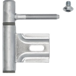 Inboorpaumelle - Mat Chroom Staal - Ø 14x75 Mm - Voor Stalen Kozijn - 2 Stuks