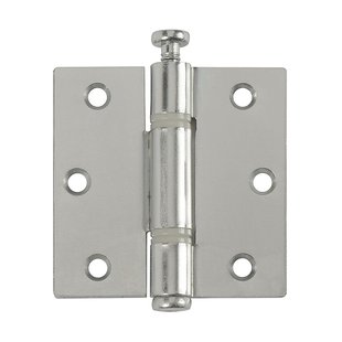 Kogellagerscharnier - Verzinkt Staal - 76x76 Mm - Met Rechte Hoeken