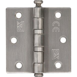 Kogellagerscharnier - Roestvrij Staal - 76x76 Mm - Met Rechte Hoeken