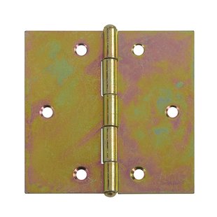 Deurscharnier - Verzinkt Staal - 80x80 Mm - 2 Stuks