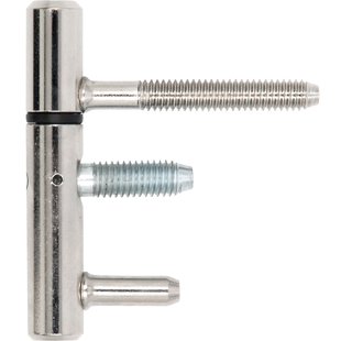 Inboorpaumelle Voor Opdekdeur - Vernikkeld Staal - Ø 12x75 Mm - 2 Stuks