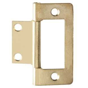 Louvredeurscharnier - Messinggecoat Staal - 50 Mm - 4 Stuks