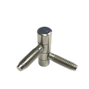 Meubelinboorpaumelle - Vernikkeld Staal - 35 Mm - Ø 11 Mm - 2 Stuks