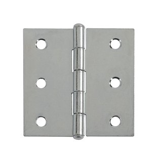 Deurscharnier - Verzinkt Staal - 50x50 Mm - 2 Stuks