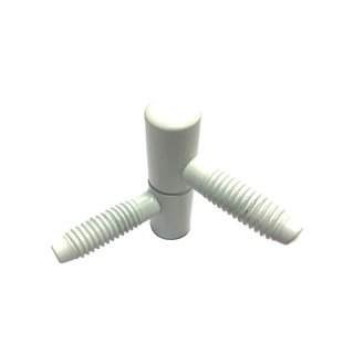 Inboorpaumelle - Wit Staal - 35x11 Mm - 2 Stuks