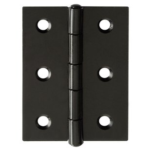 Deurscharnier - Zwart Staal - 60x46 Mm - 2 Stuks