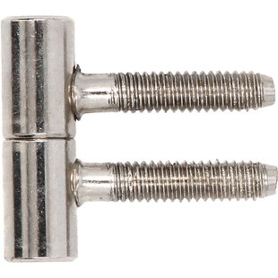 Meubelboorscharnier - Vernikkeld Staal - Ø 9x30 Mm - 2 Stuks
