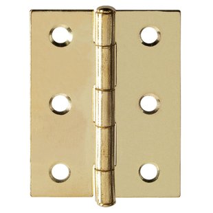 Deurscharnier - Messing Verchroomd Staal - 50x39 Mm - 4 Stuks