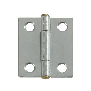 Scharnier Met Koperen Pen - Verzinkt Staal - 22x25 Mm - 4 Stuks