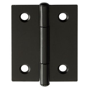 Scharnier - Zwart Staal - 40x32 Mm - 2 Stuks