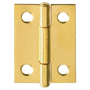 Scharnier - Messing - 30x22 Mm - 2 Stuks