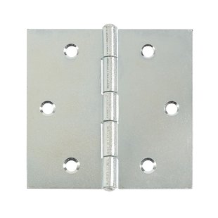 Scharnier - Verzinkt Staal - 70x70 Mm - 6 Stuks