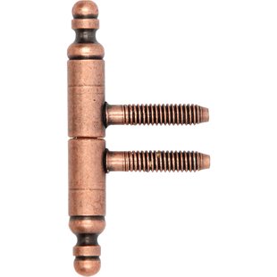 Inboorpaumelle Meubelscharnier - Gebronsd Staal - 9x65 Mm - 2 Stuks