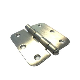 Deurscharnier - Rvs - 76x76 Mm - Met Afgeronde Hoeken