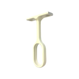 Kastroedesteun Midden 30x15mm Ovaal Wit