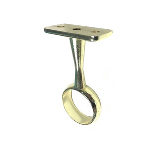 Kastroedesteun Midden 25mm Rond Vernikkeld