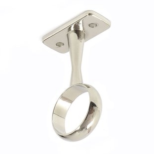 Kastroedesteun Midden 25mm Rond Vernikkeld