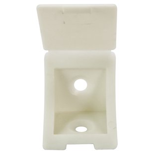 Hoekpaneelverbinder 25mm Per 4 Kunststof Wit