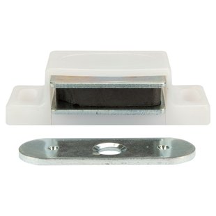 Magneetsnapper 4kg Wit Metalen Voorplaat 6 Stuks