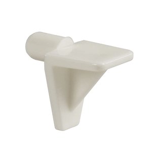 Kastplankdrager Haaks - Kunststof Wit - 5 Mm - 40 Stuks