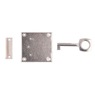 Cilinderslot Met Rozet - Vernikkeld Metaal - 18 Mm