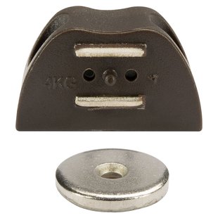 Magneetsnapper Hoek Bruin 2 Stuks