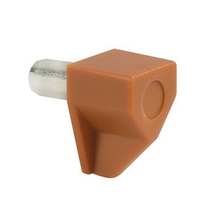 Kastplankdrager - Kunststof Bruin Metalen Pin - 5 Mm - 20 Stuks