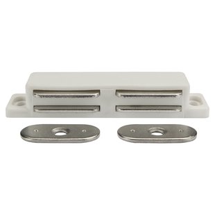 Magneetsnapper 3kg Dubbelsluiting Wit 2st.