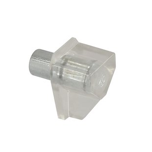 Kastplankdrager - Kunststof Transparant - 5 Mm - 12 Stuks