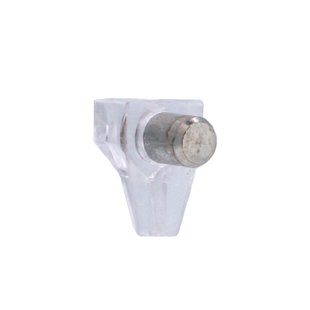 Plankdrager - Kunststof Transparant Metalen Pin - 6 Mm - 12 Stuks