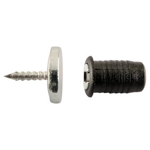 Magneetsnapper Inboor 9x16mm Zwart 2 Stuks