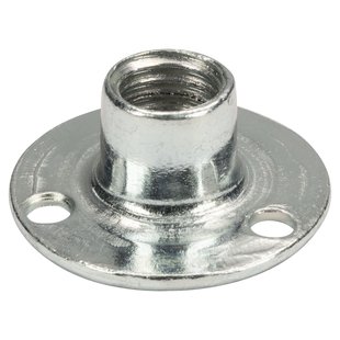 Moer Op Plaat M8 Verzinkt 4 Stuks