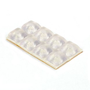 Stootbuffer 13x13mm 8 Stuks Transparant