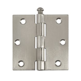 Deurscharnier - Rvs - 76x76 Mm - Met Rechte Hoeken