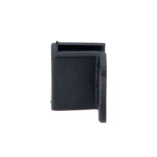 Handgreep Voor Glasdeur - Kunststof - Zwart - Maximaal Glasdikte 4 Mm